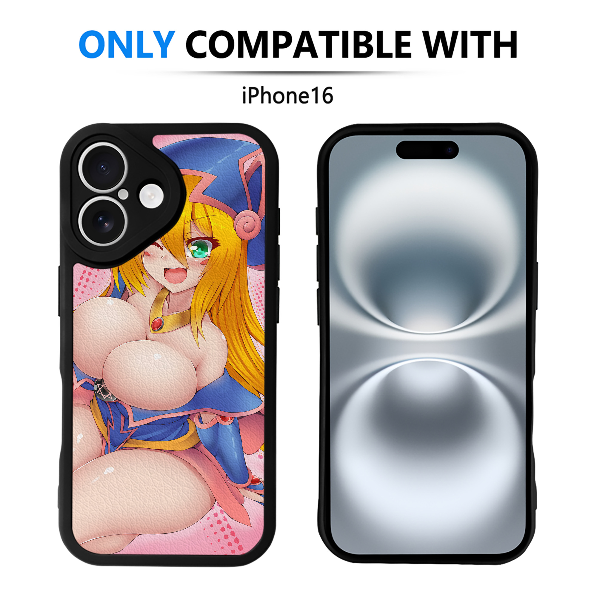 （画像用） 遊☆戯☆王 Yu-Gi-Oh! 【iPhone 16シリーズ対応】シリコンスマホケース（レザー調） 材質：シリコン